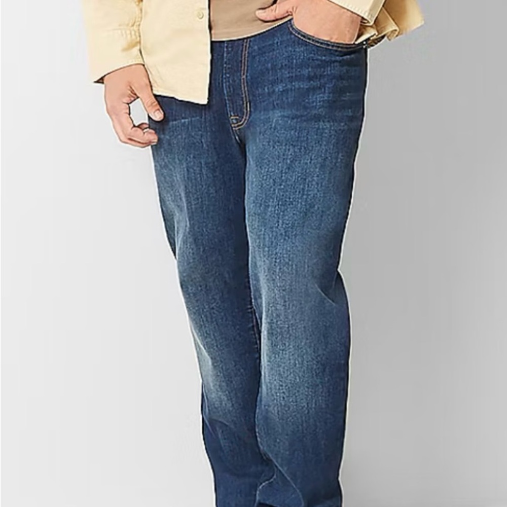 COPY - NWOT Arizona Jean Company Blue Relaxed Jeans 50 x 30